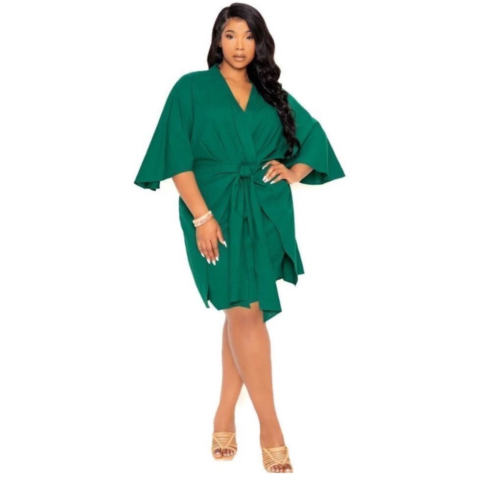Buxom Curvy BD92839X Women’s Green Dress. Size 2XL. NWT. 6